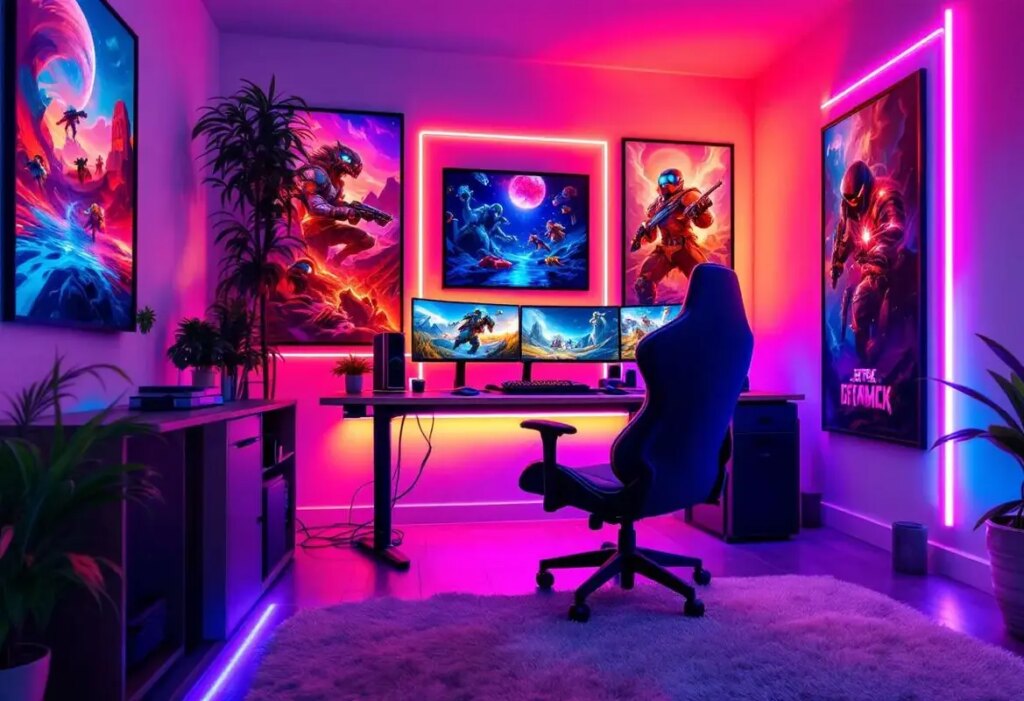 Idées de deco chambre gaming pour un espace immersif
